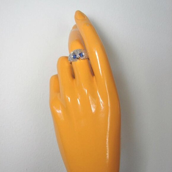 💍Adorable Cute Blue Eye Owl Rings for Women/Man, PD198 - Picture 9 of 10